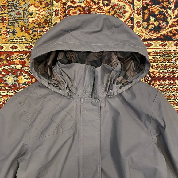 Women's The North Face Tessa Parka Dark Gray - Picture 2 of 4